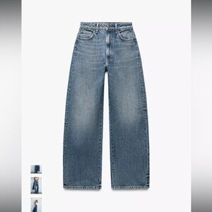 Zara Mid Rise Baggy Jean Size 28